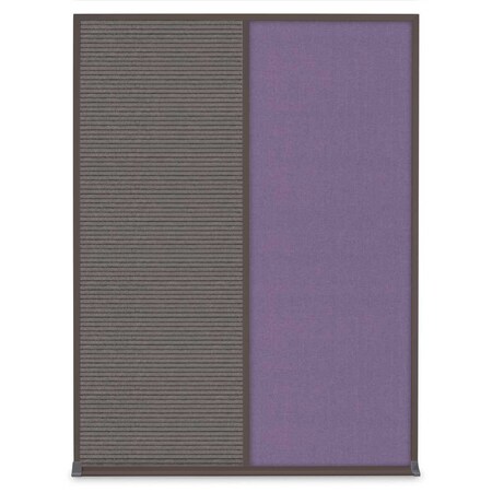 United Visual Products Single Door Radius Plus Corkboard, 24"X UV8001PLUS-SATIN-AMETHY